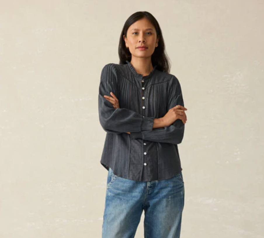 Lily Top | Washed Black (set aside)
