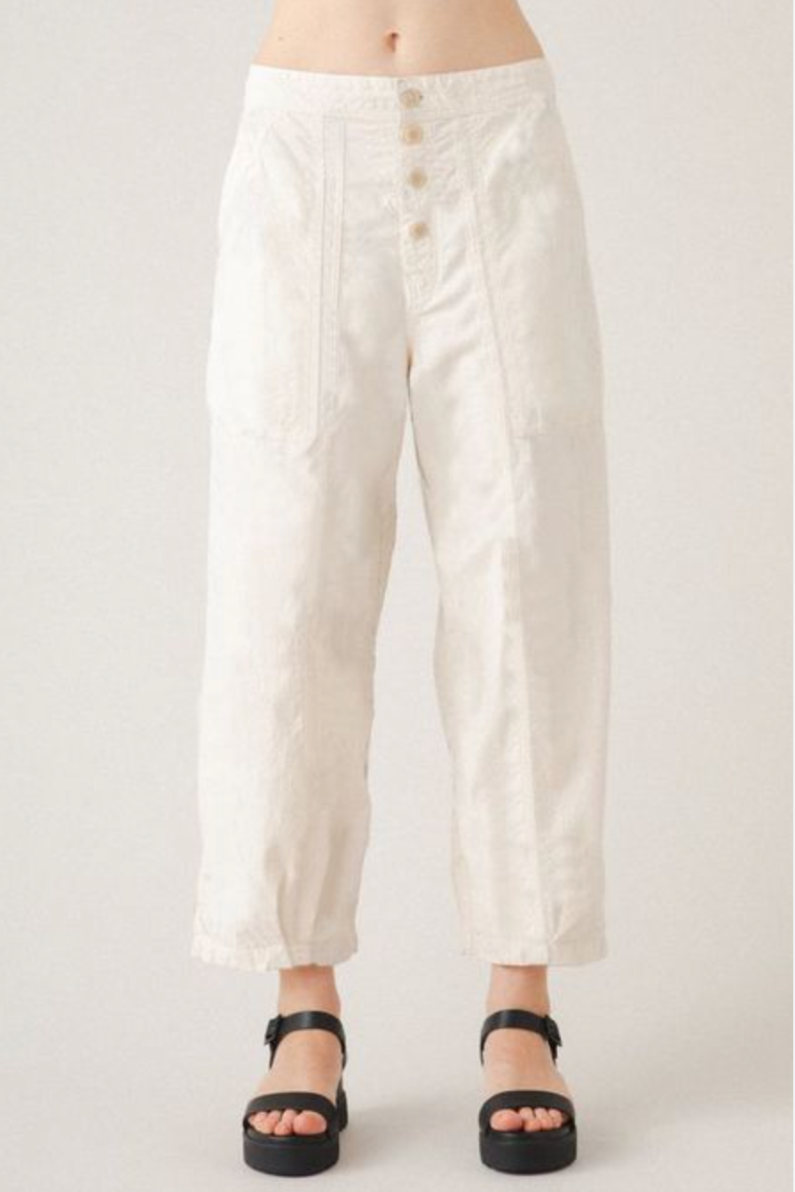 Gathering Pant | Cream