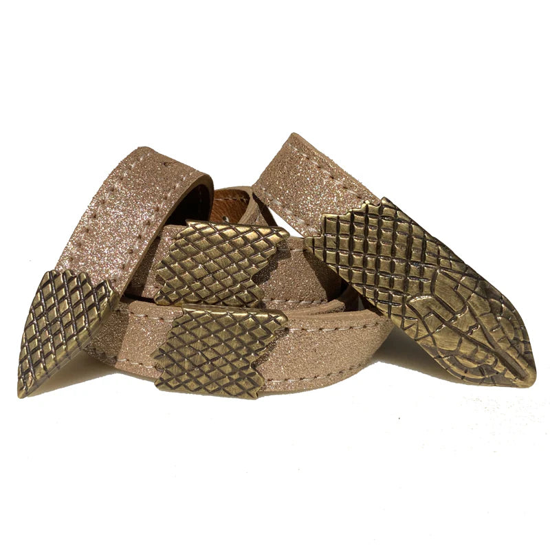 Snake Belt 4-Part - Gold Shimmer