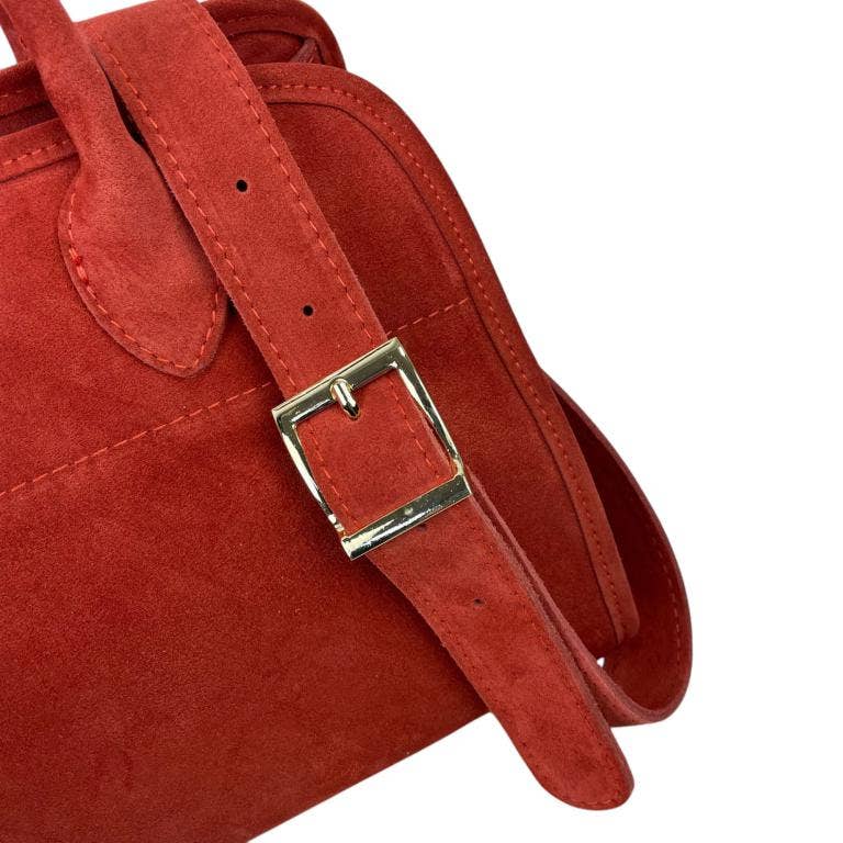 Italian Leather Shoulder Bag with Long Handles