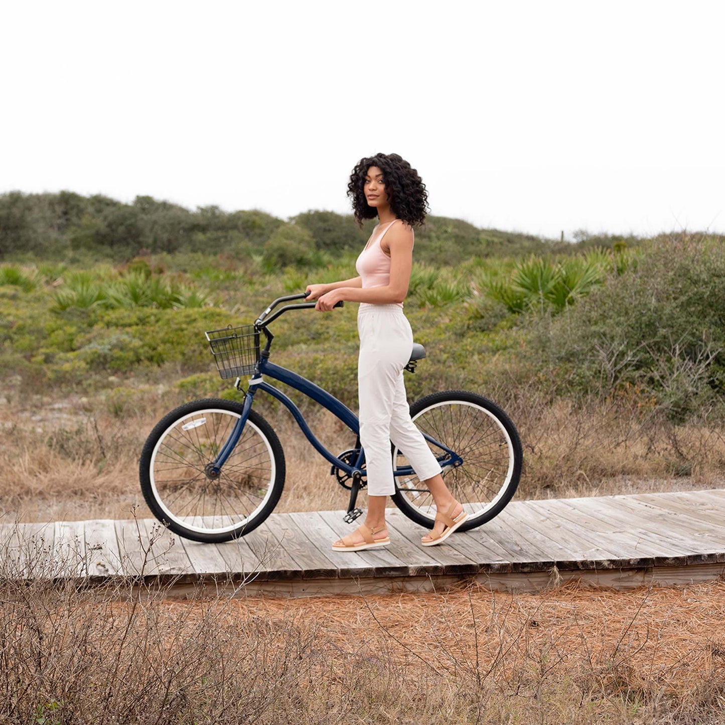 Go-To Flatform Sandal Almond