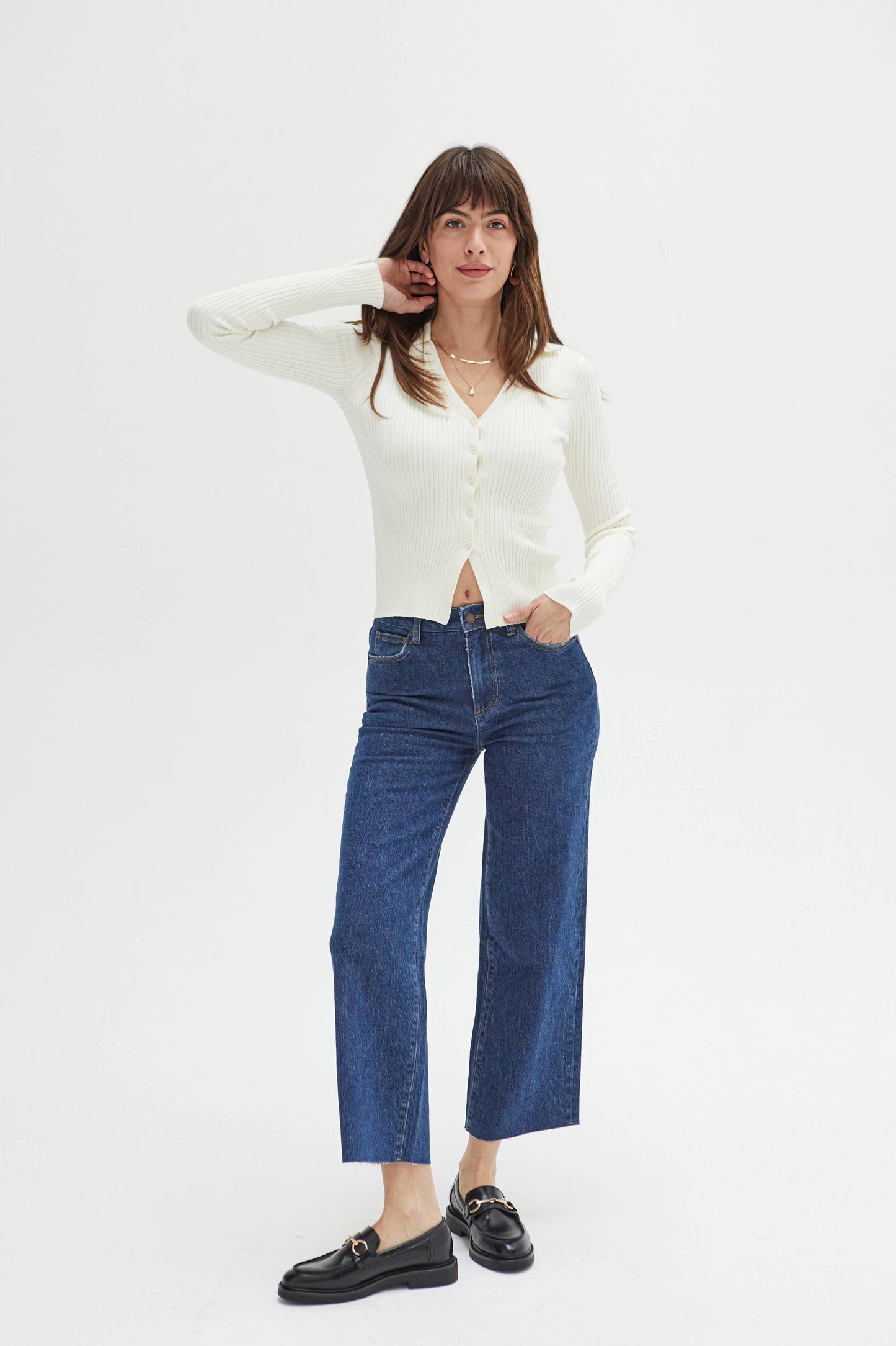 Aberdeen Western High Rise Wide Leg Crop