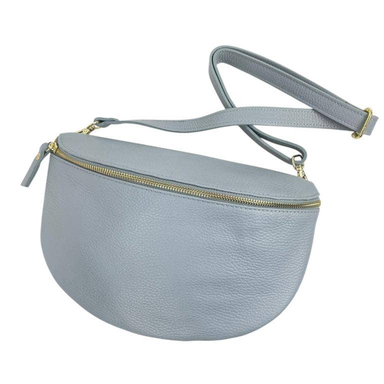 Large Italian Leather Crossbody/Waist Bag