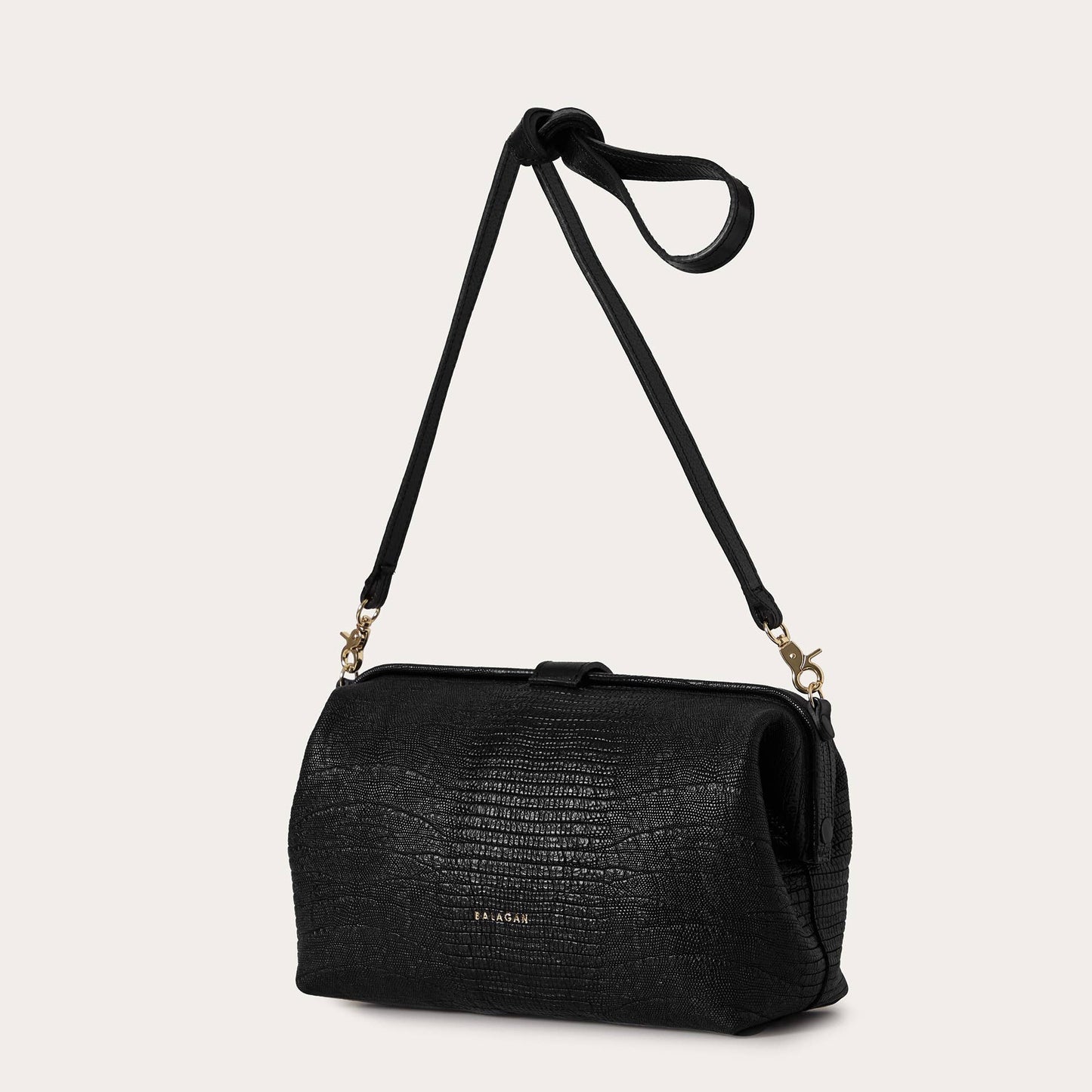 Rofe Bag L, black lizard