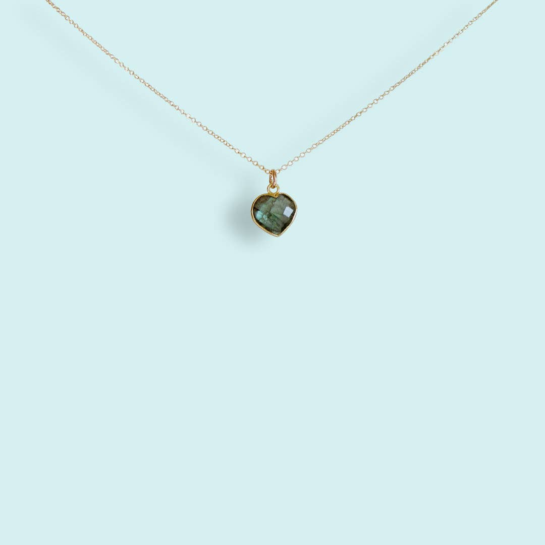 Heart of Stone Labradorite Necklace