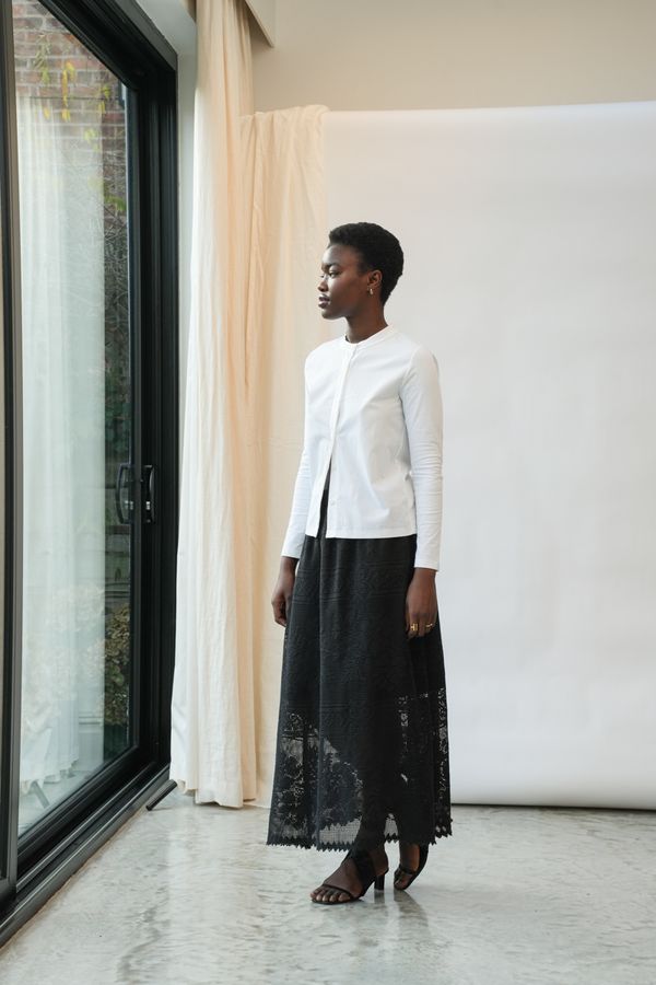 Maisy Organic Cotton Poplin and Jersey Shirt