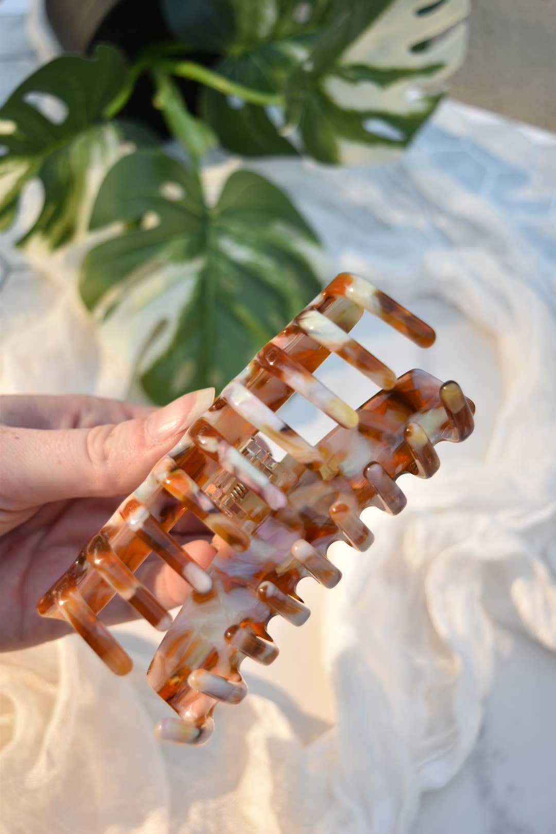 Rectangle All Acetate Claws- Extra Large Hair Clips Claws