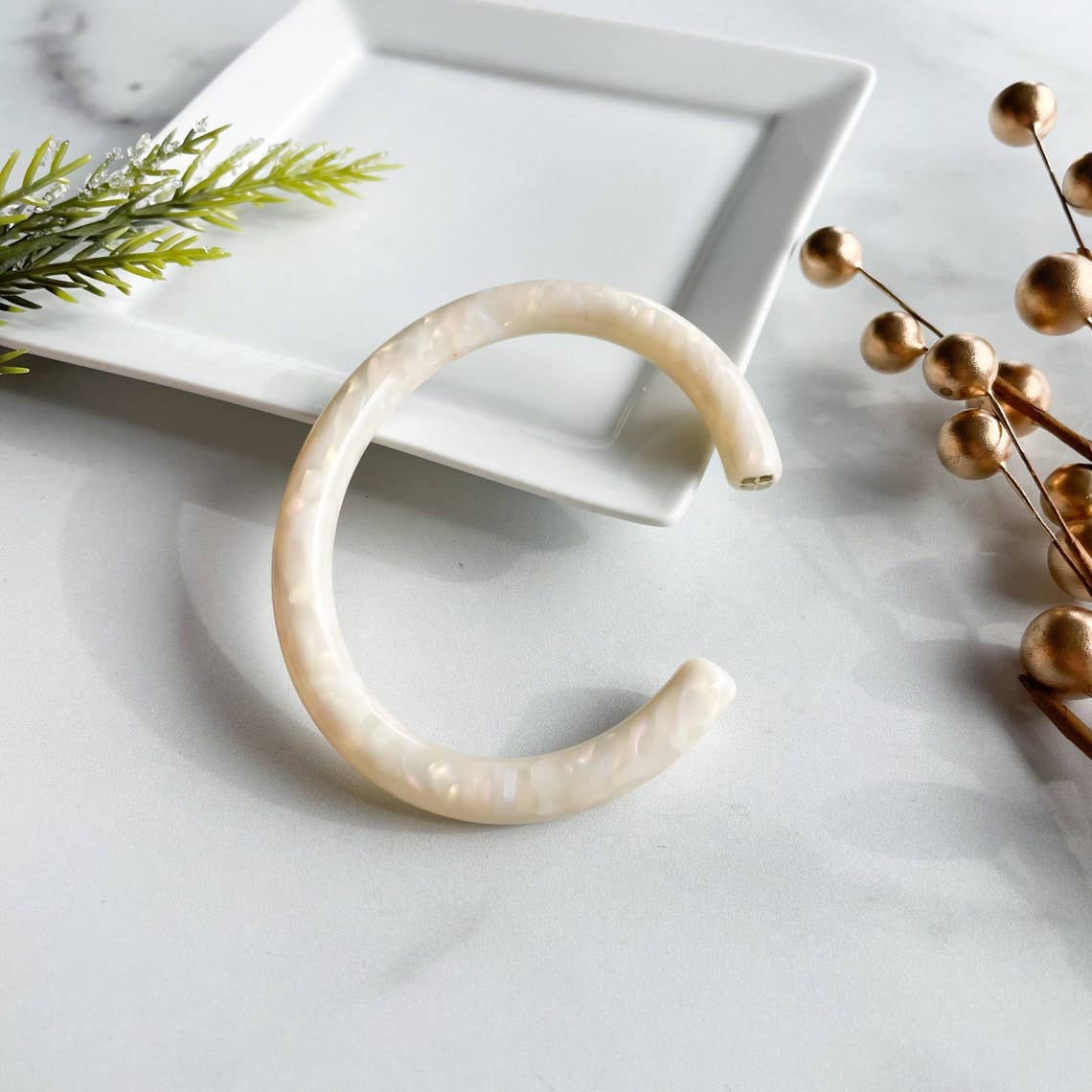 Lush Bangle Cuff in Opal