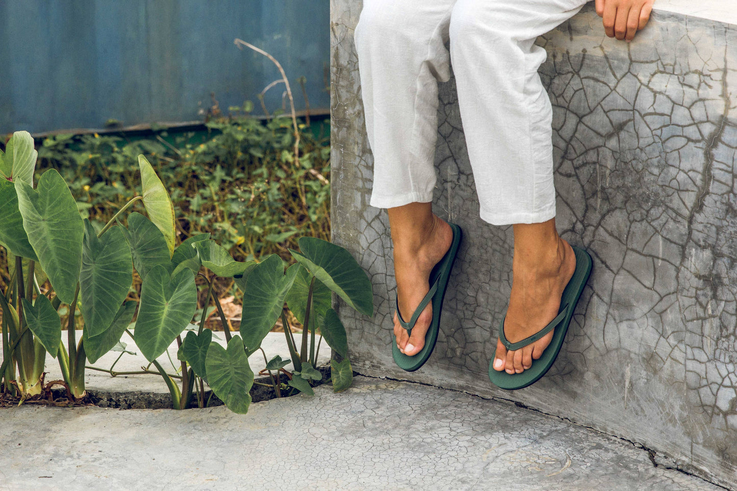 Women's Flip Flops Eco Recycled Soles Fall Footwear - Leaf
