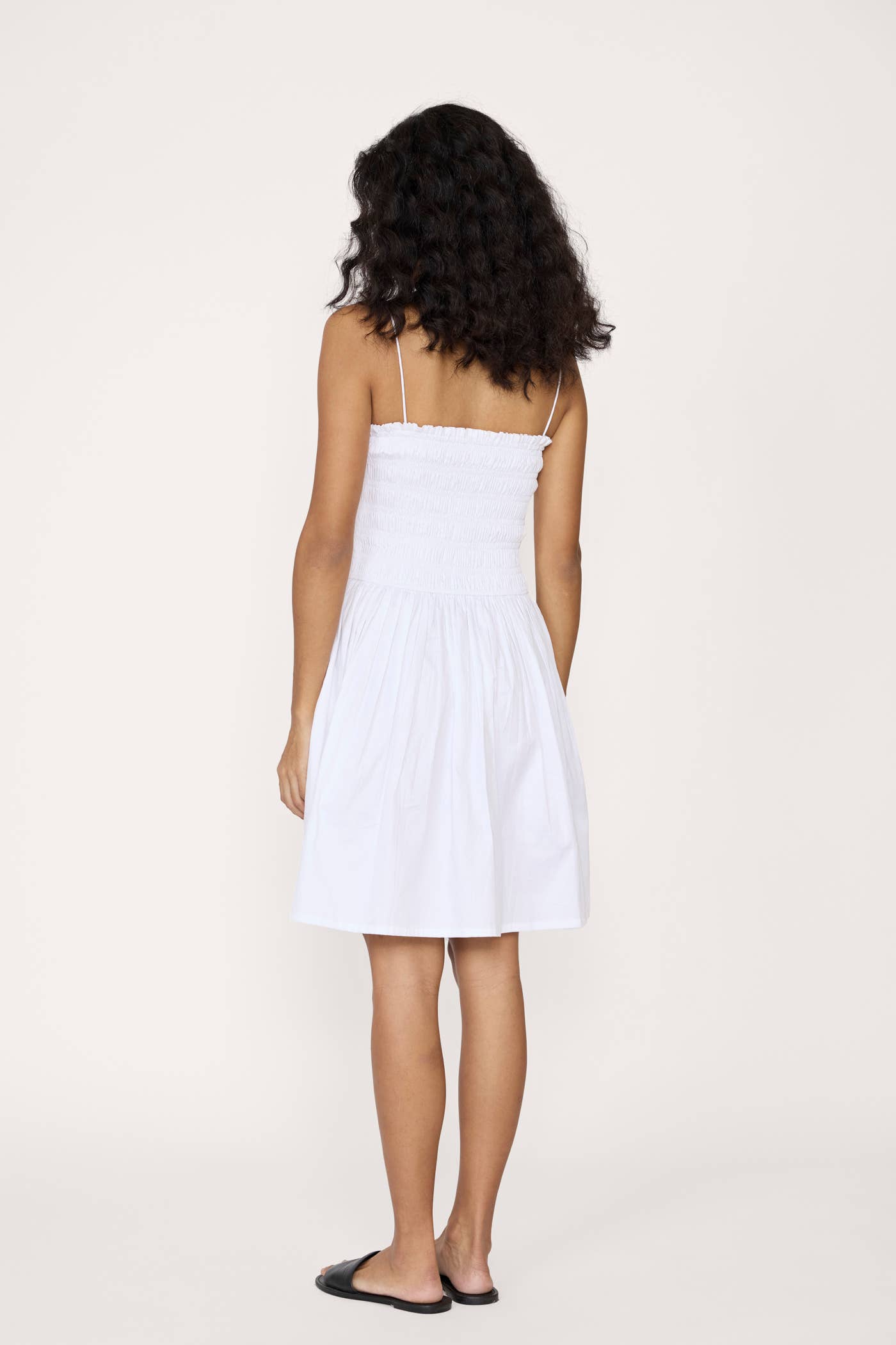Strappy Bodice Mini Dress - White