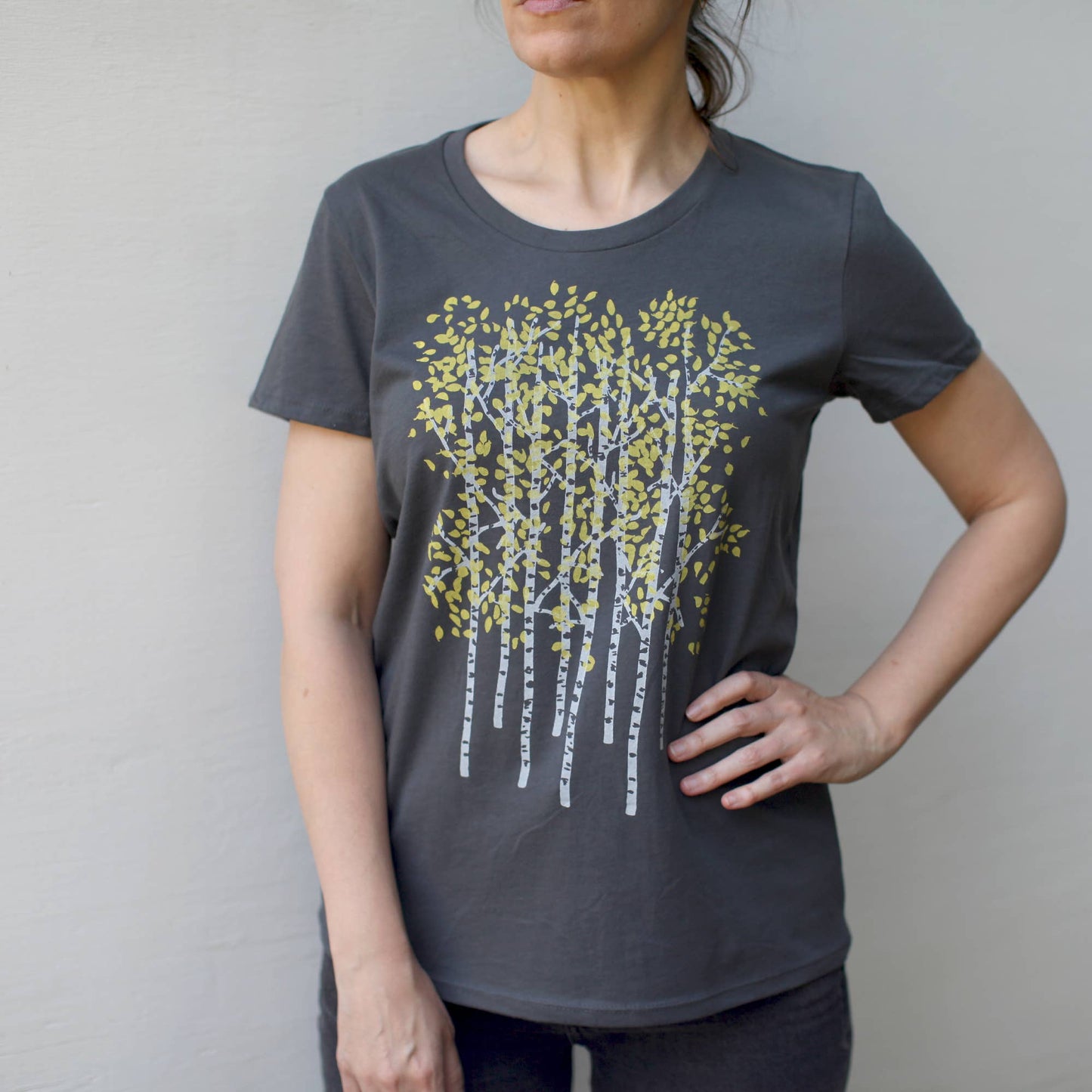 Bryce Canyon Aspen Trees Tee Asphalt Gray