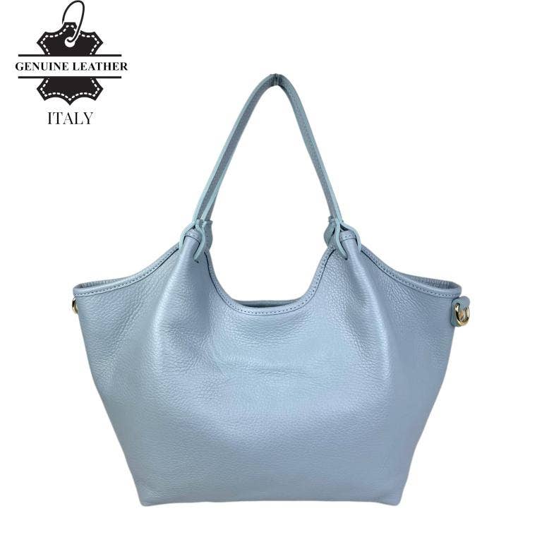 Trapezoidal Bag Italian Leather Large Capacity