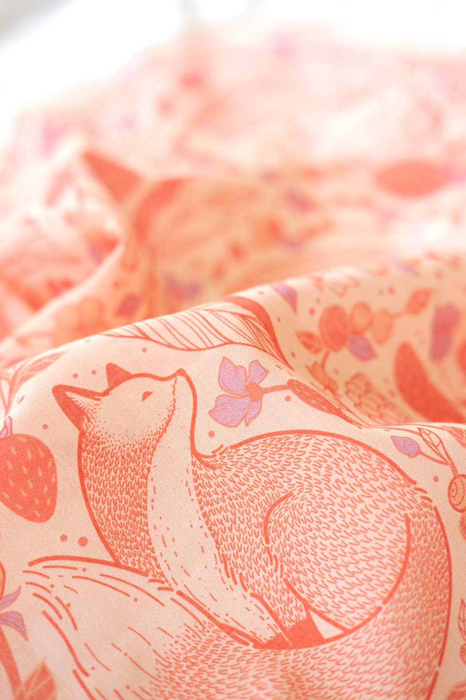 Fox&Berry Bandana Scarf (Blush)