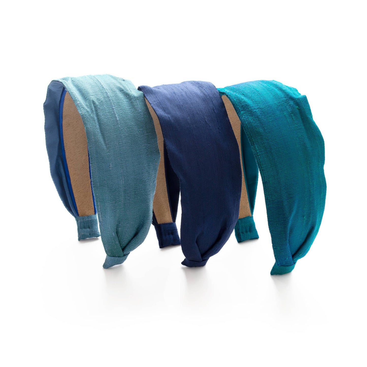 Cool Palette 2" Classic Headbands Dupioni Silk HANDMADE