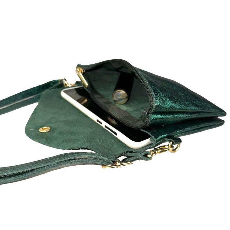 Women's Leather Bag with Brilliant Effect. Promo