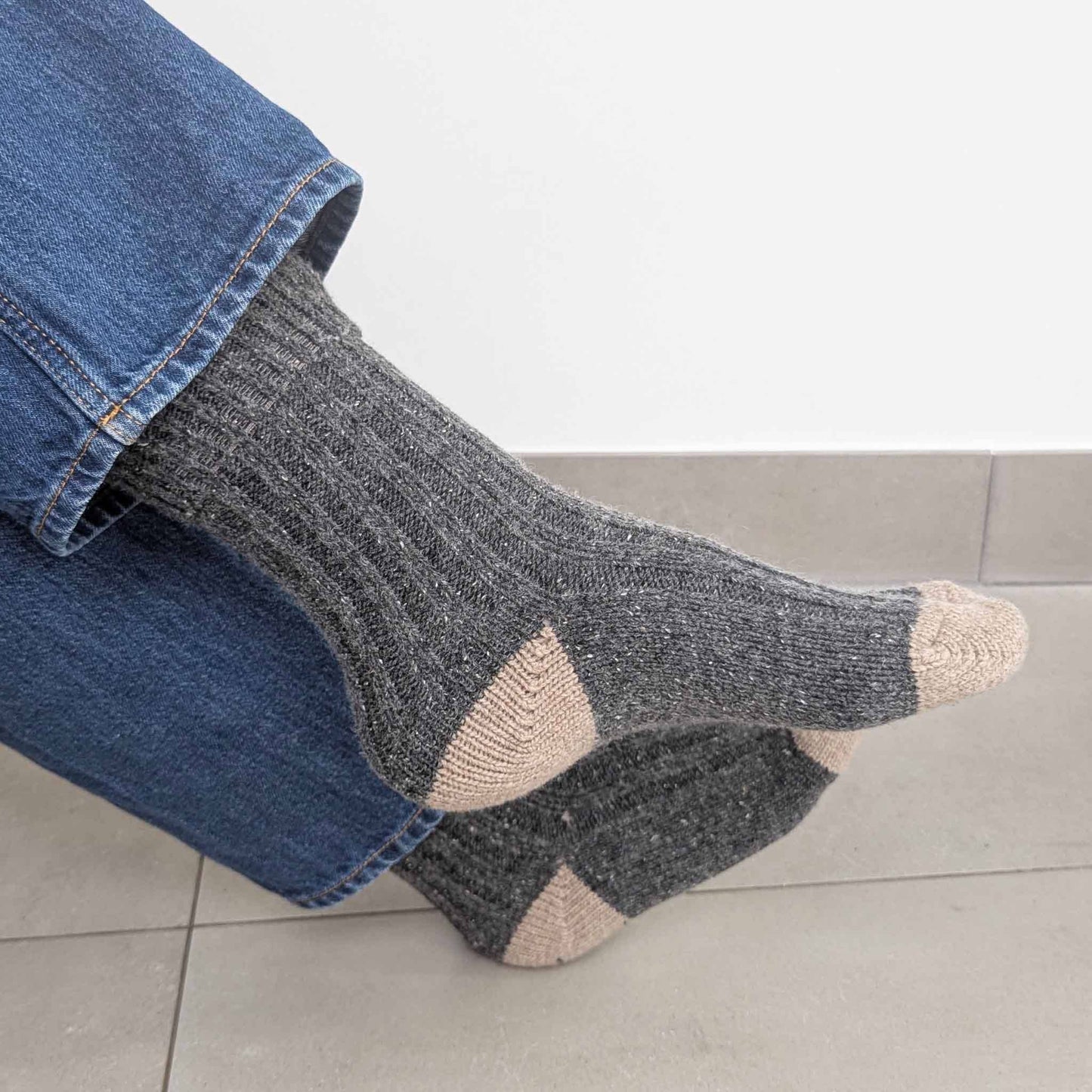 Unisex Recycled Silk Blend Ribbed Socks 2025