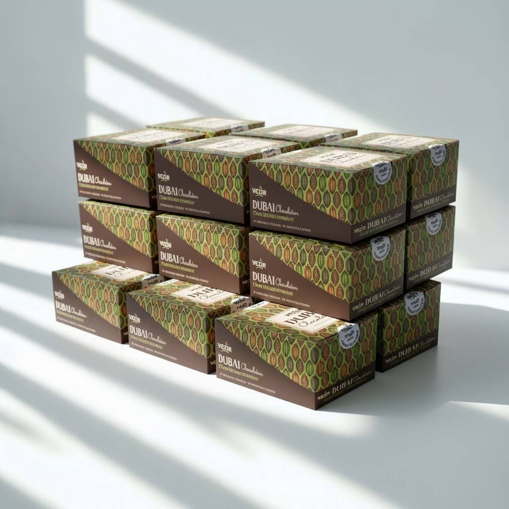 Pistachio Praline Dubai Chocolate 37g Crispy Nutty Turkish: 30 Pieces (37gr Each)