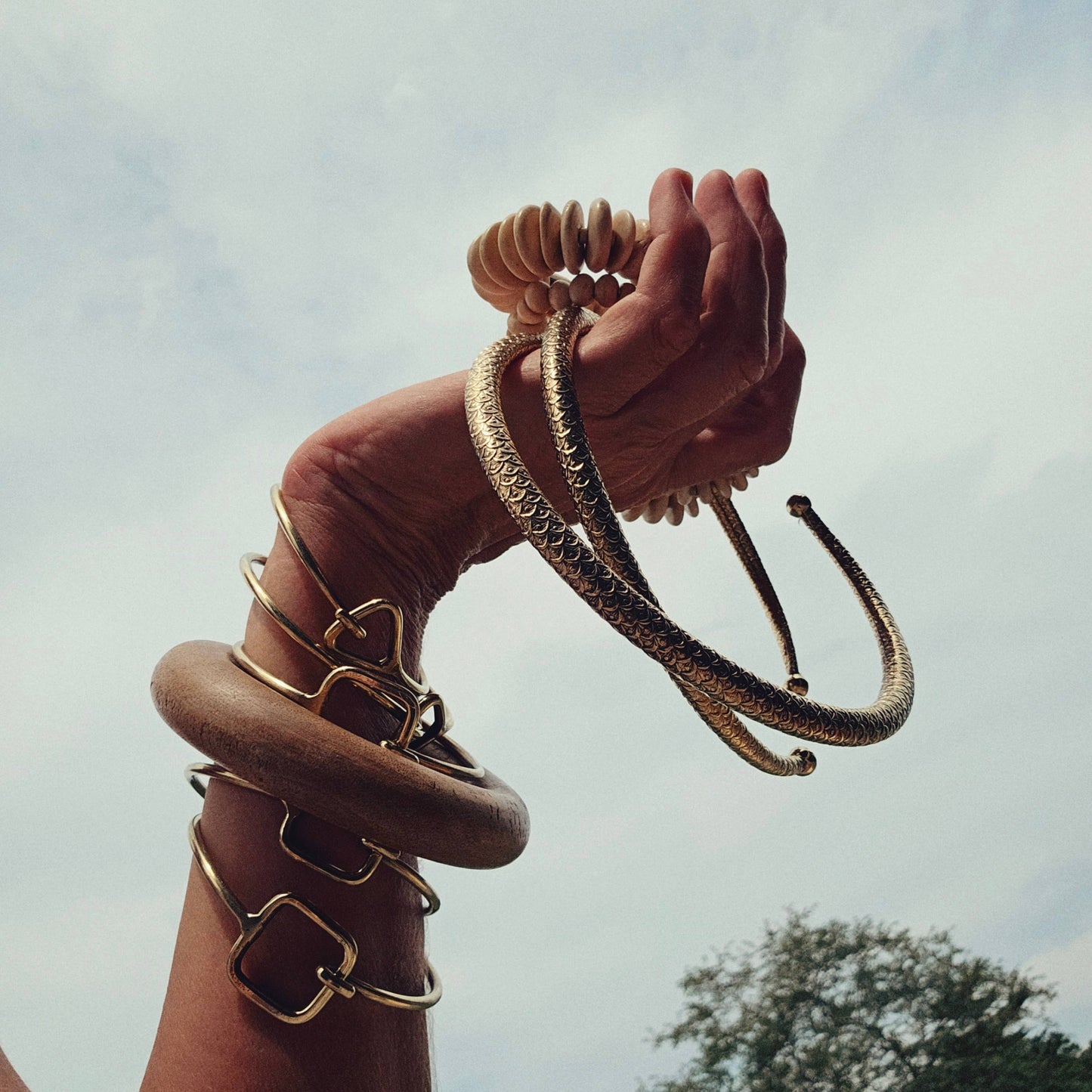Brass geometric square triangle bracelet bangles #BX36