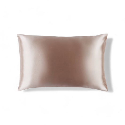 Queen Organic Silk Pillowcase - Champagne