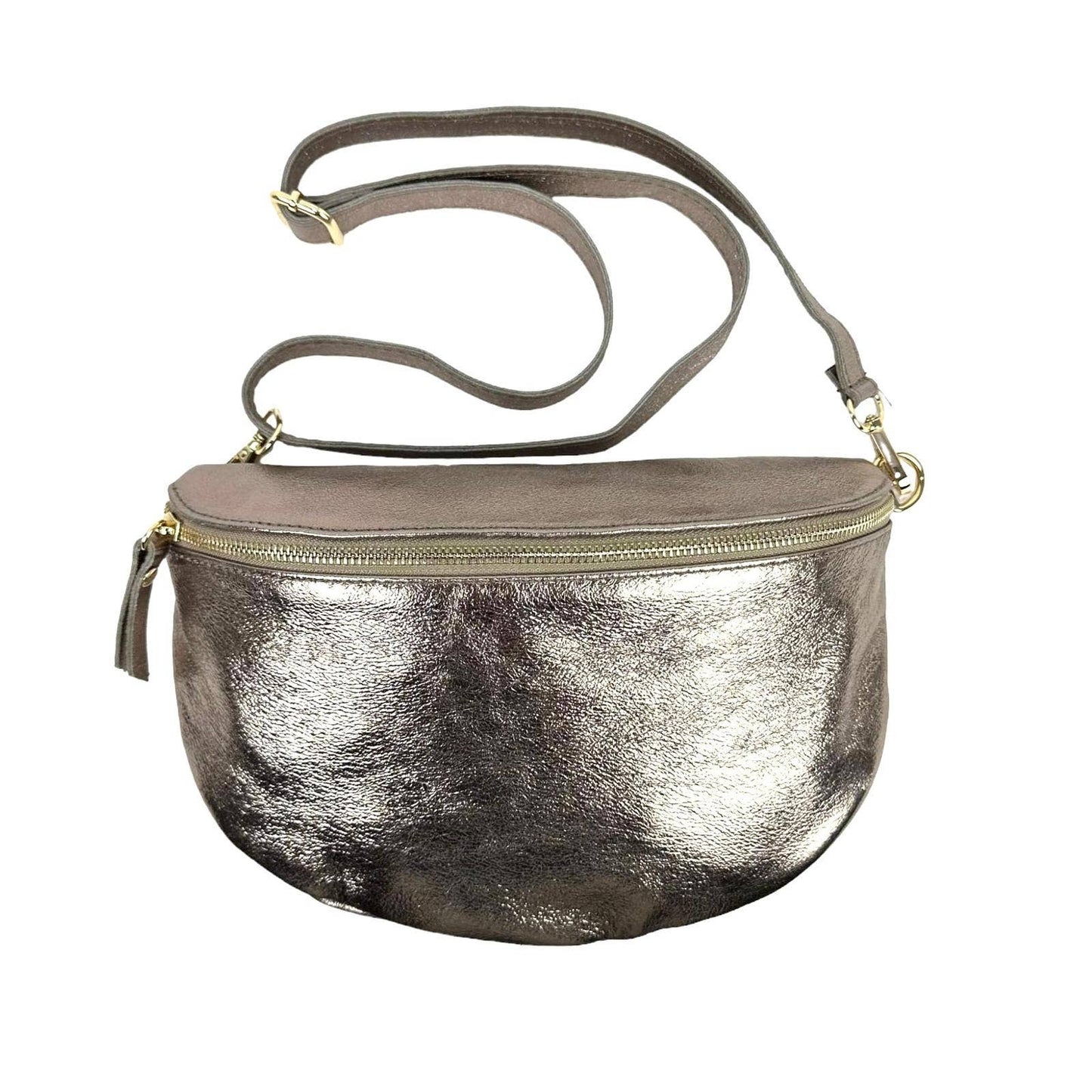 Large Italian Leather Crossbody/Waist Bag