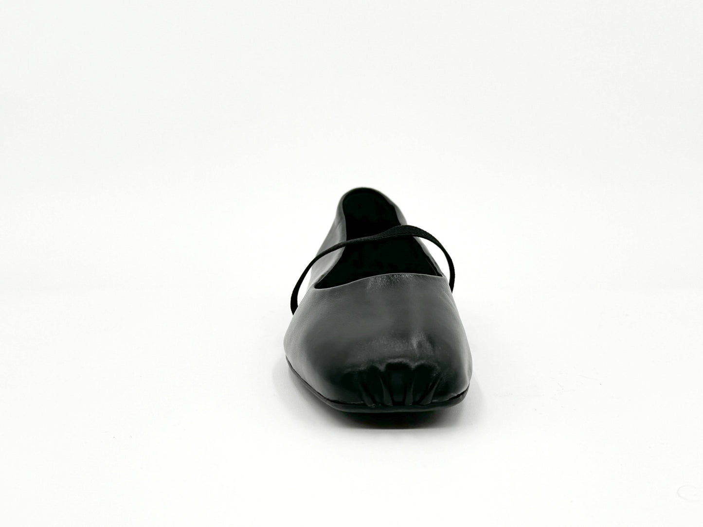 Leather Mary Jane Flats | Black
