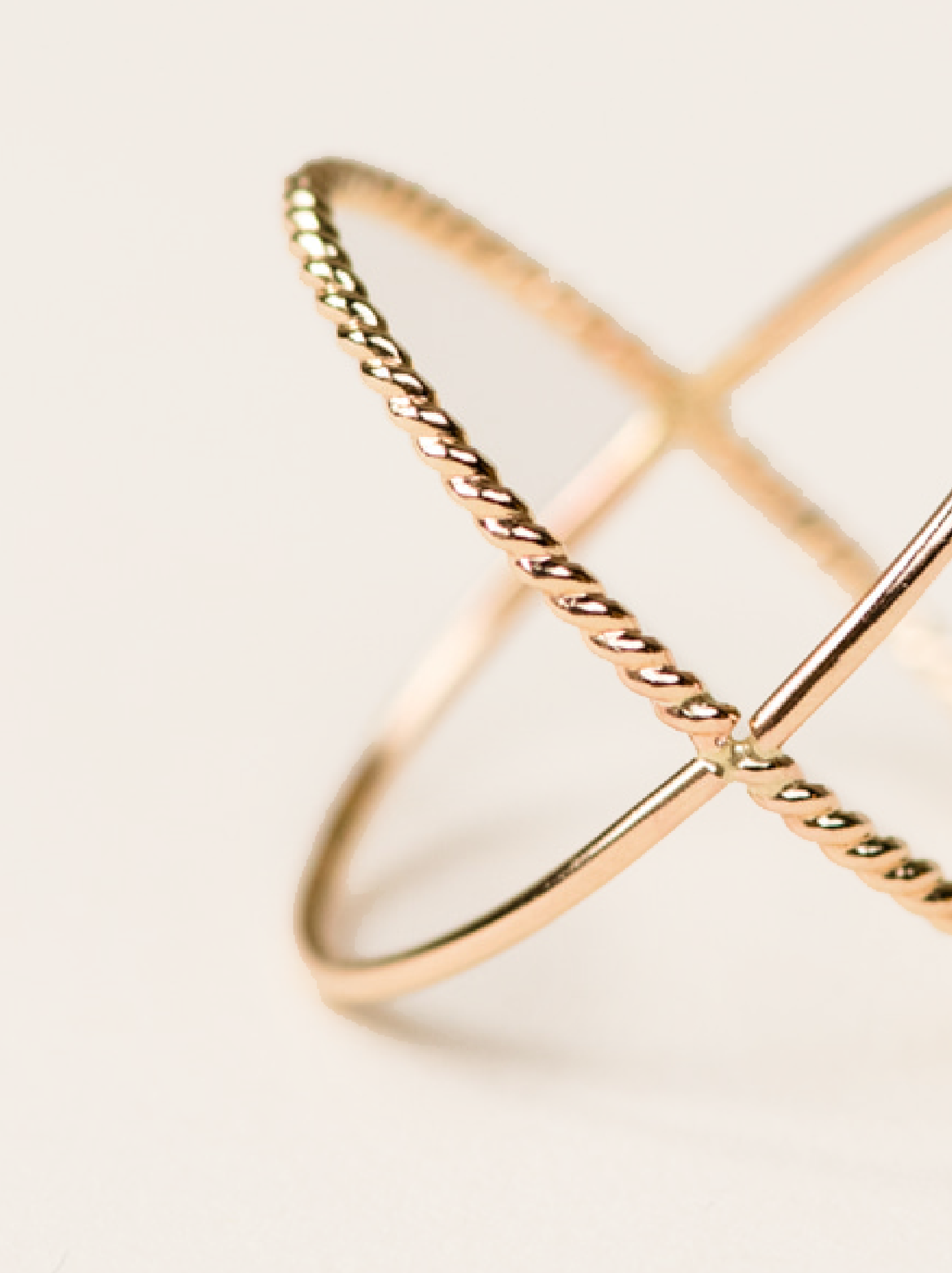 Braided X Ring | 14k Gold-Filled