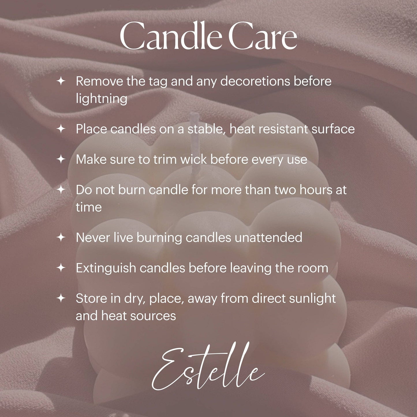 Ribbed Hexagon Candle