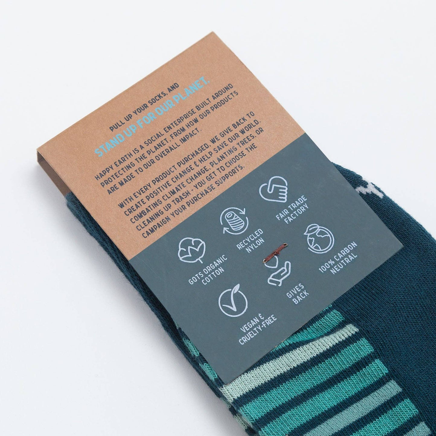 Make Waves Men's + Women's Organic Socks | Blue