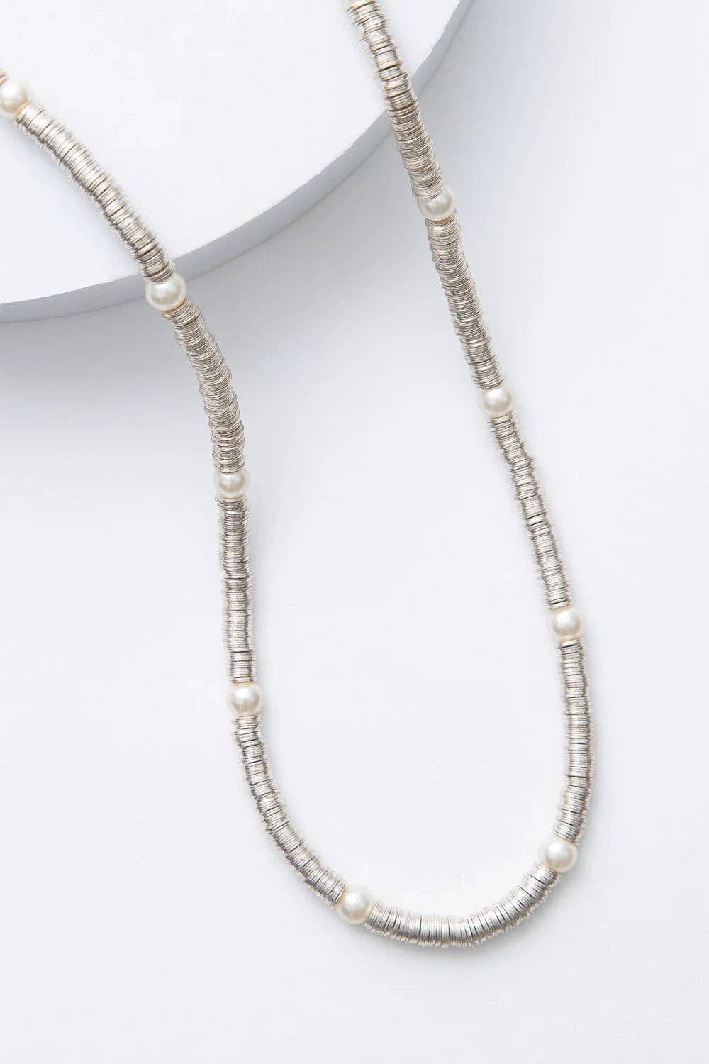 Silver Sequin Necklace