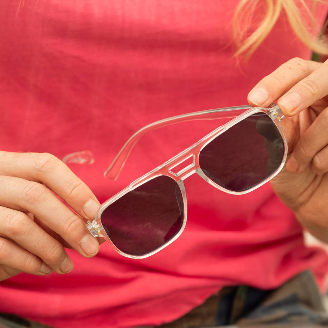 BP19926 - Pedro - Crystal Clear / Smoke Polarized Lens
