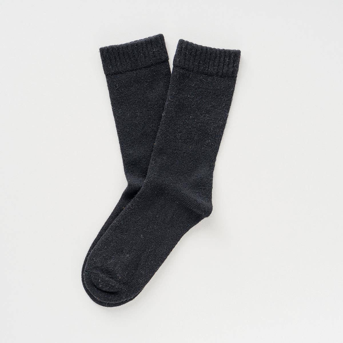 KLUE plain merino Wool socks | Black