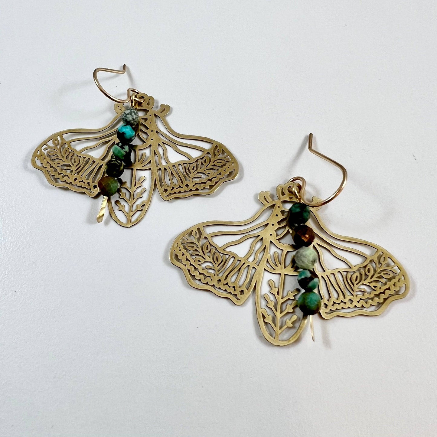 Handmade Peppered Moth Earrings
