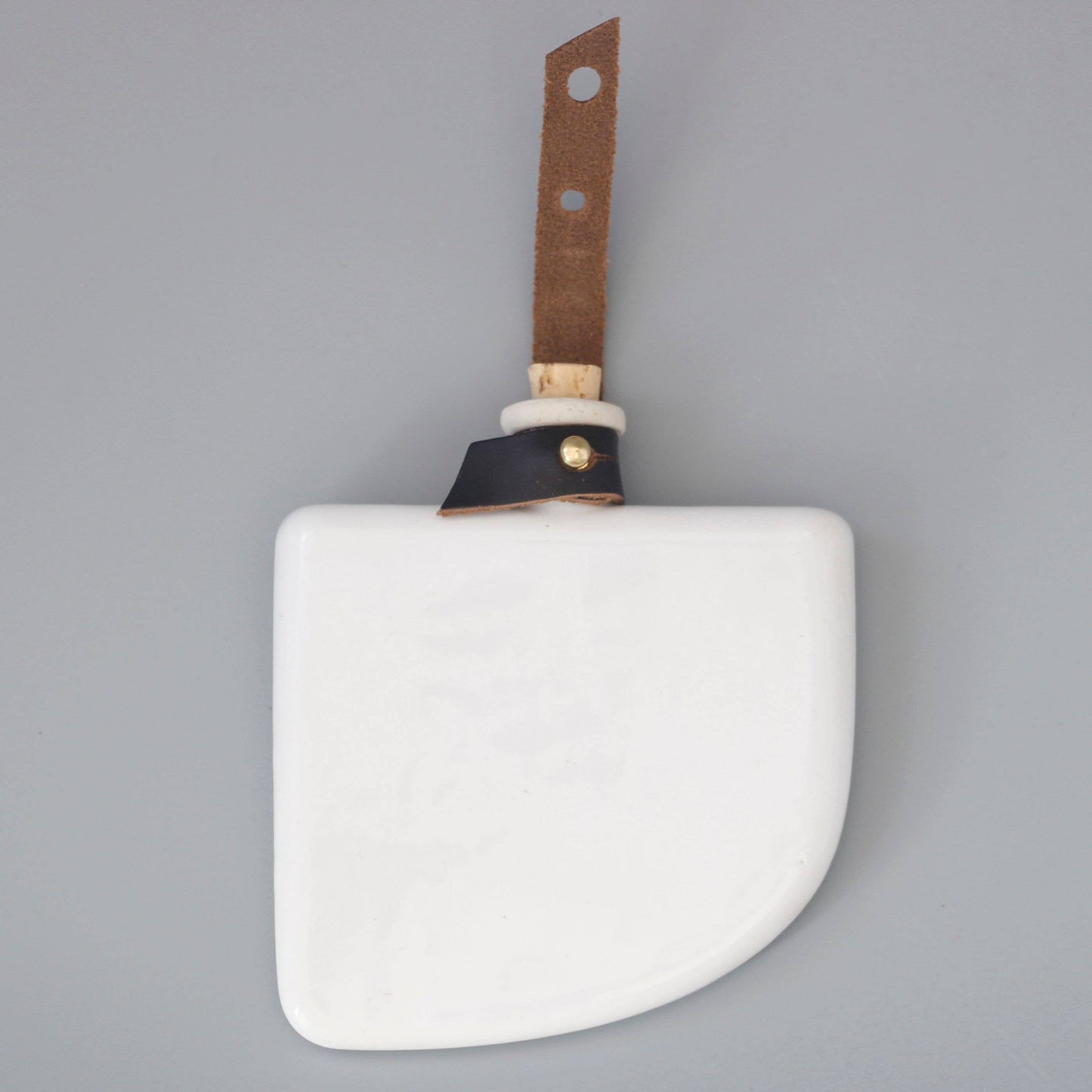 Front pocket Flask with Leather Strap