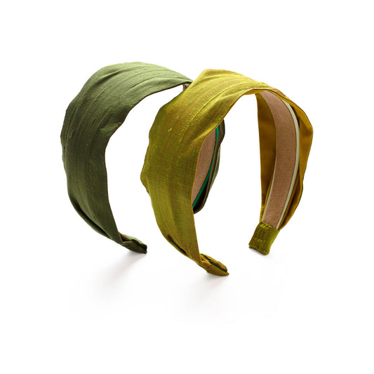 Cool Palette Dupioni Silk 2" Classic Headband HANDMADE
