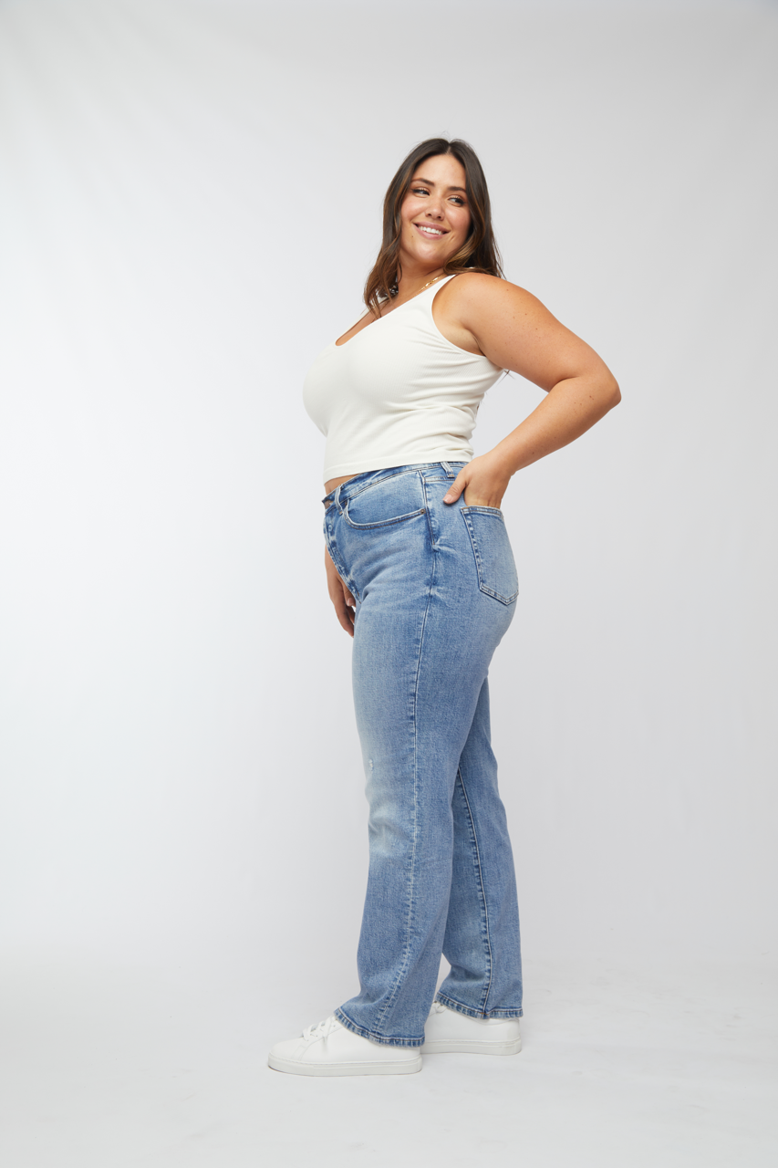 Mulberry High Rise Jean, Classic Blue