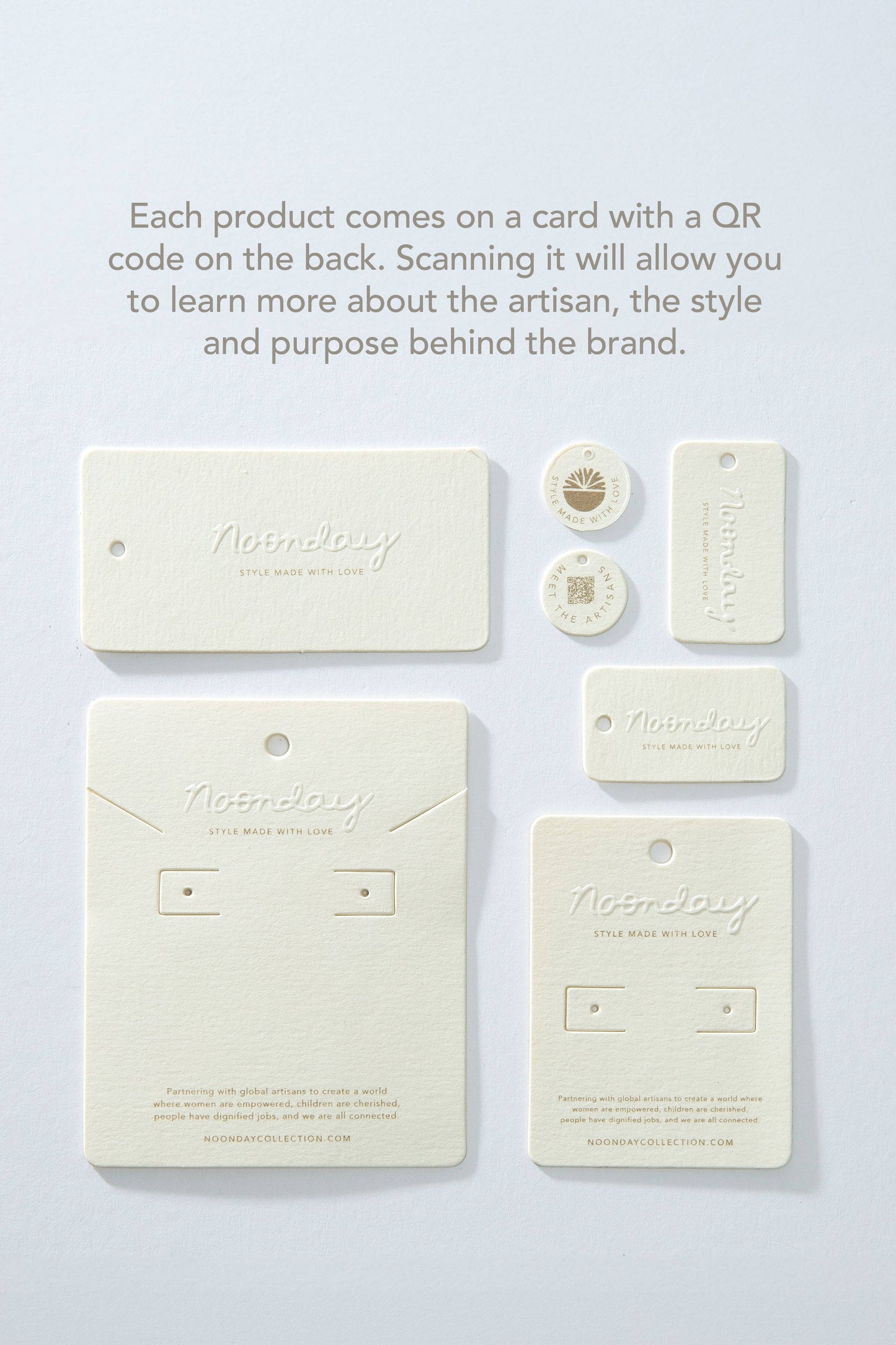 Sculpted Porcelain Stud