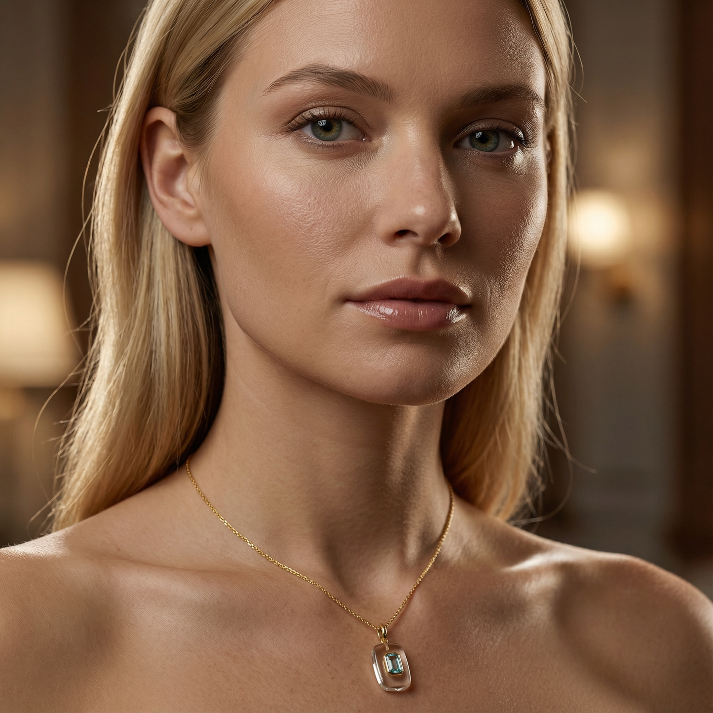 Statement pendant necklace - N418