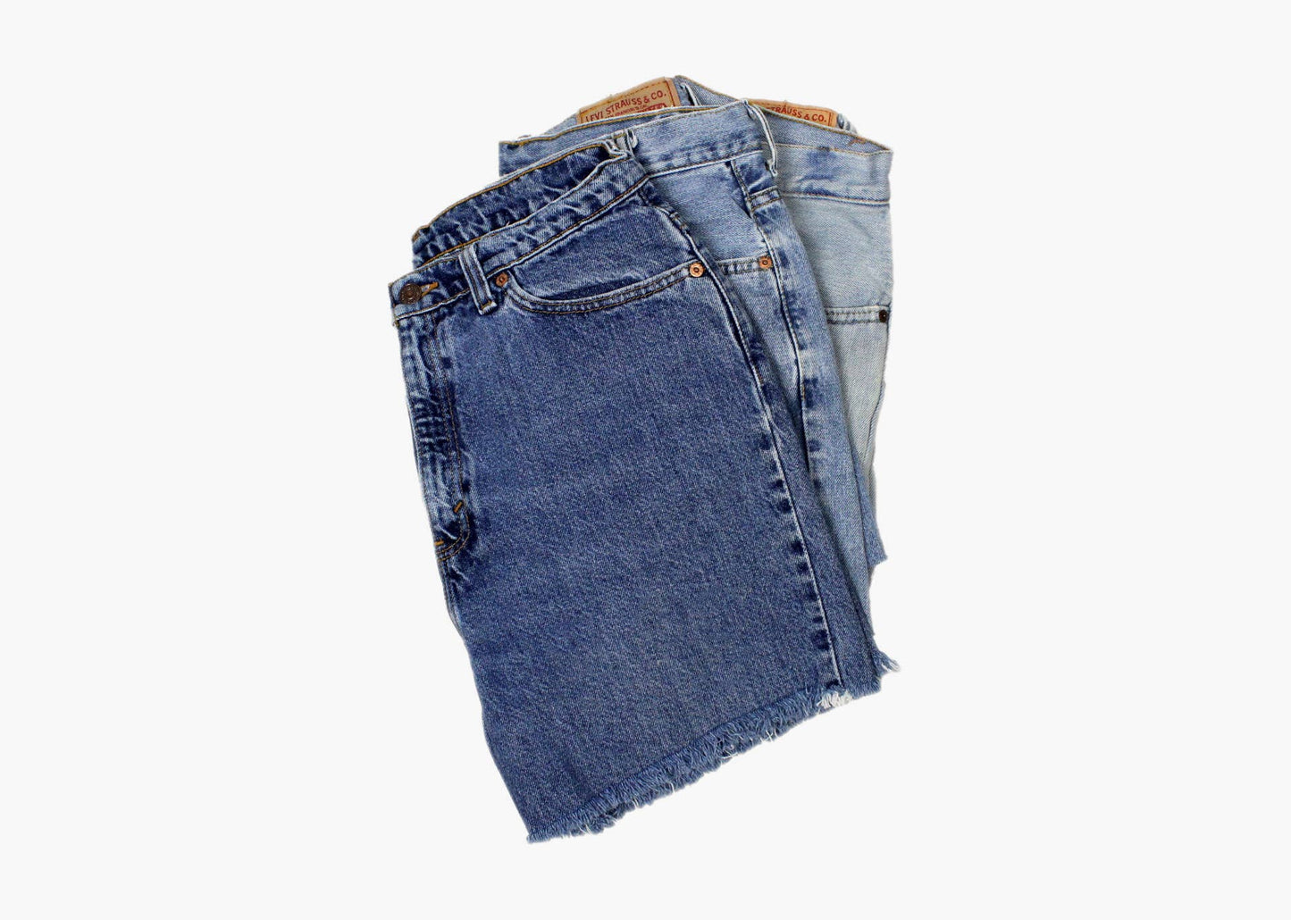Ultra High-Rise Reworked 90's Denim Shorts