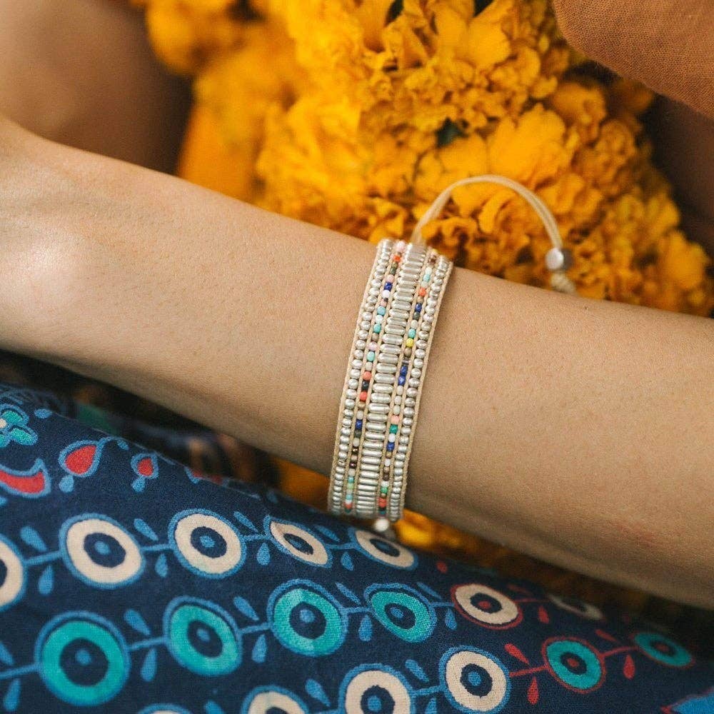 Darjeeling Beaded Bracelet - Gold DBBG