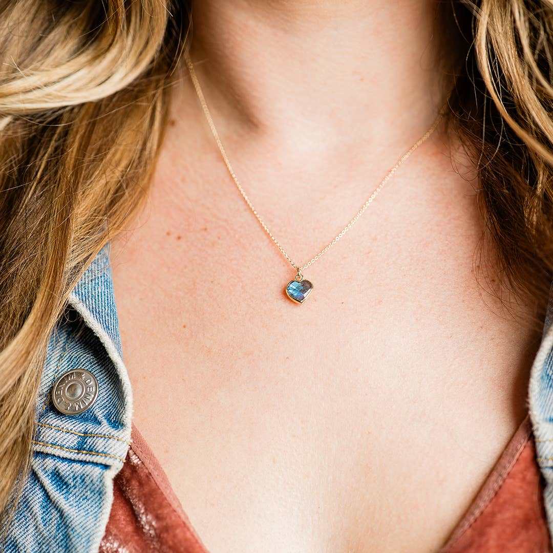 Heart of Stone Labradorite Necklace