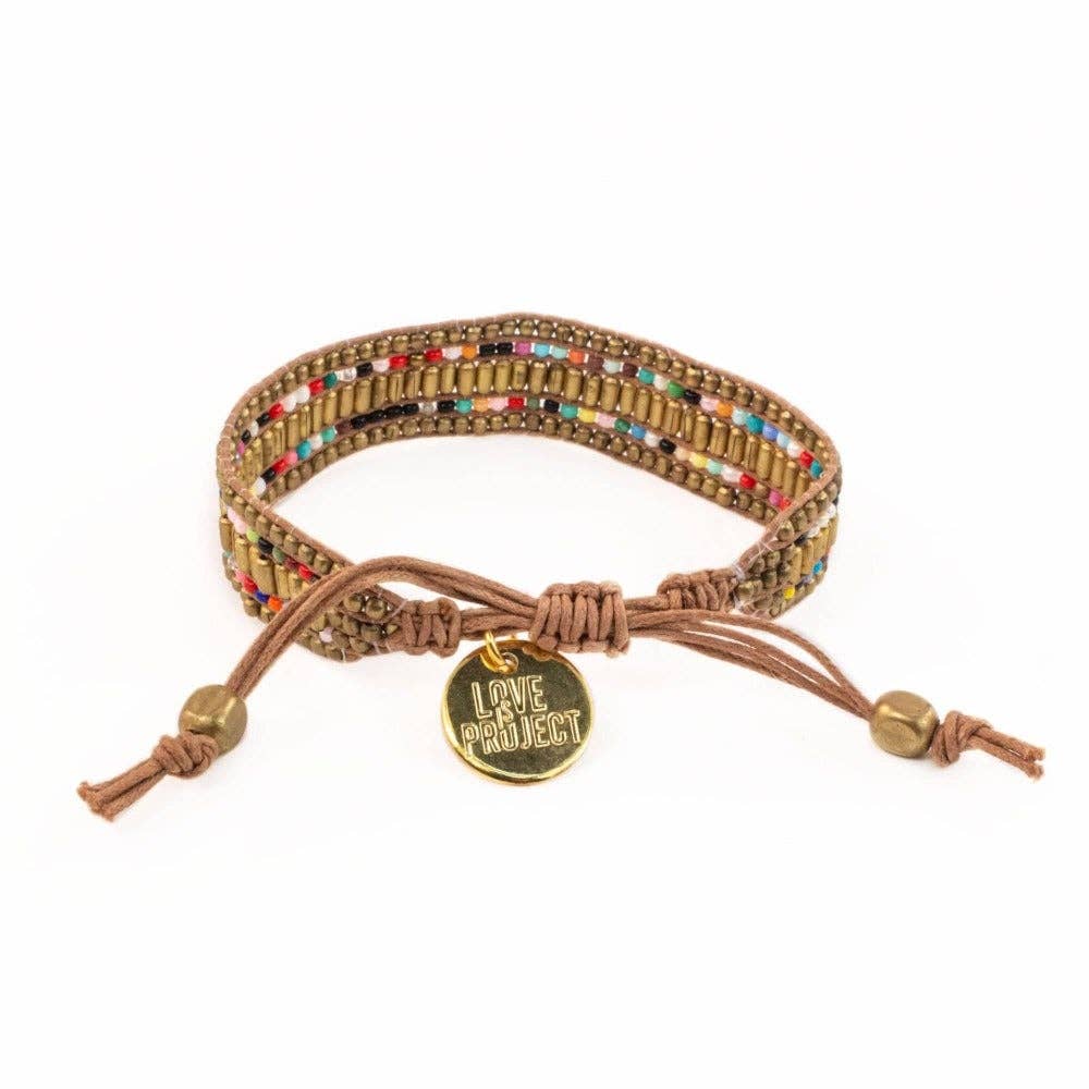Darjeeling Beaded Bracelet - Gold DBBG