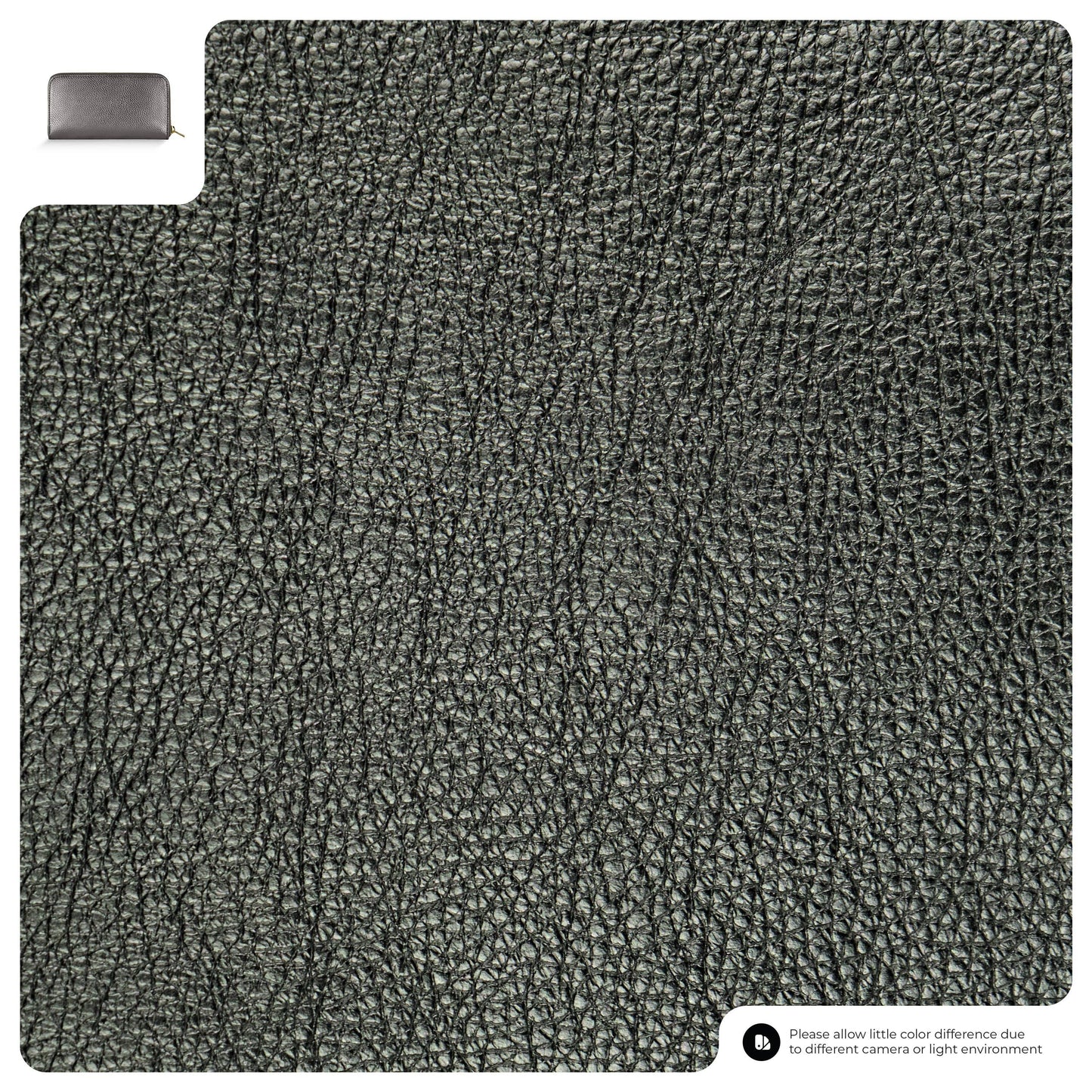 Italian Genuine Metallic Calf Leather Wallet 651088