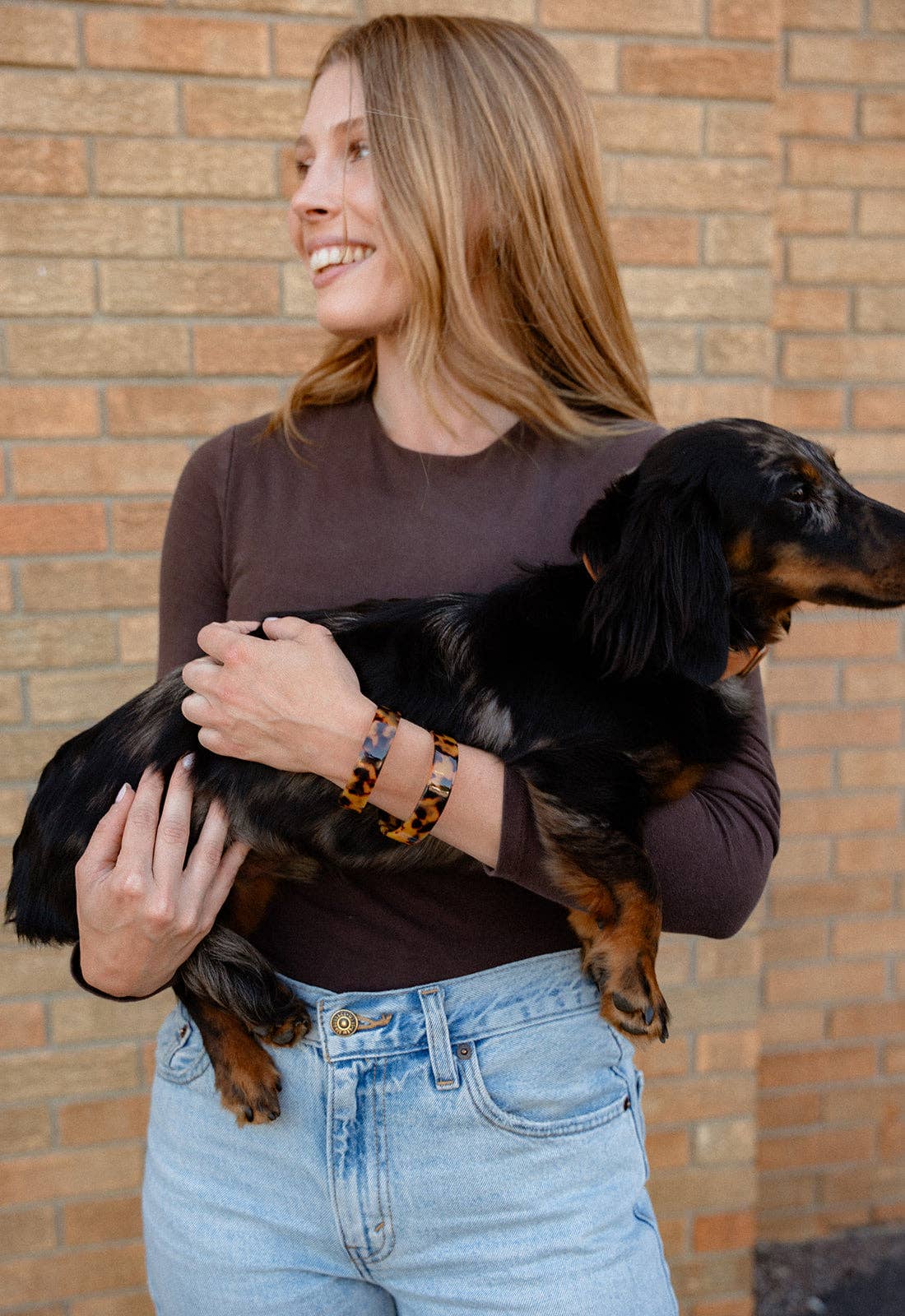 Brynn Bracelet - Tortoise - Standard // Acrylic Cuff Bangle
