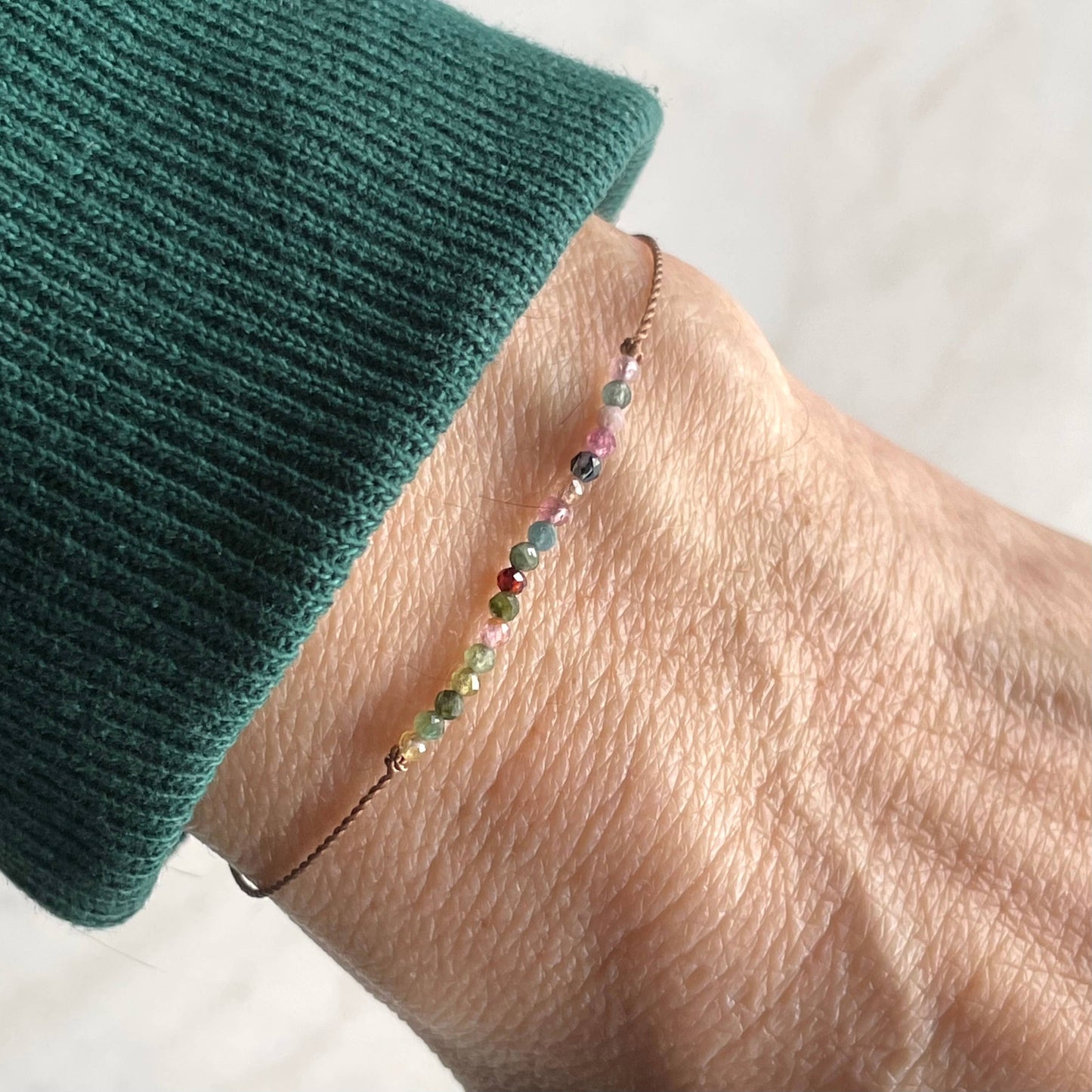 Watermelon Tourmaline Bracelet- Protection