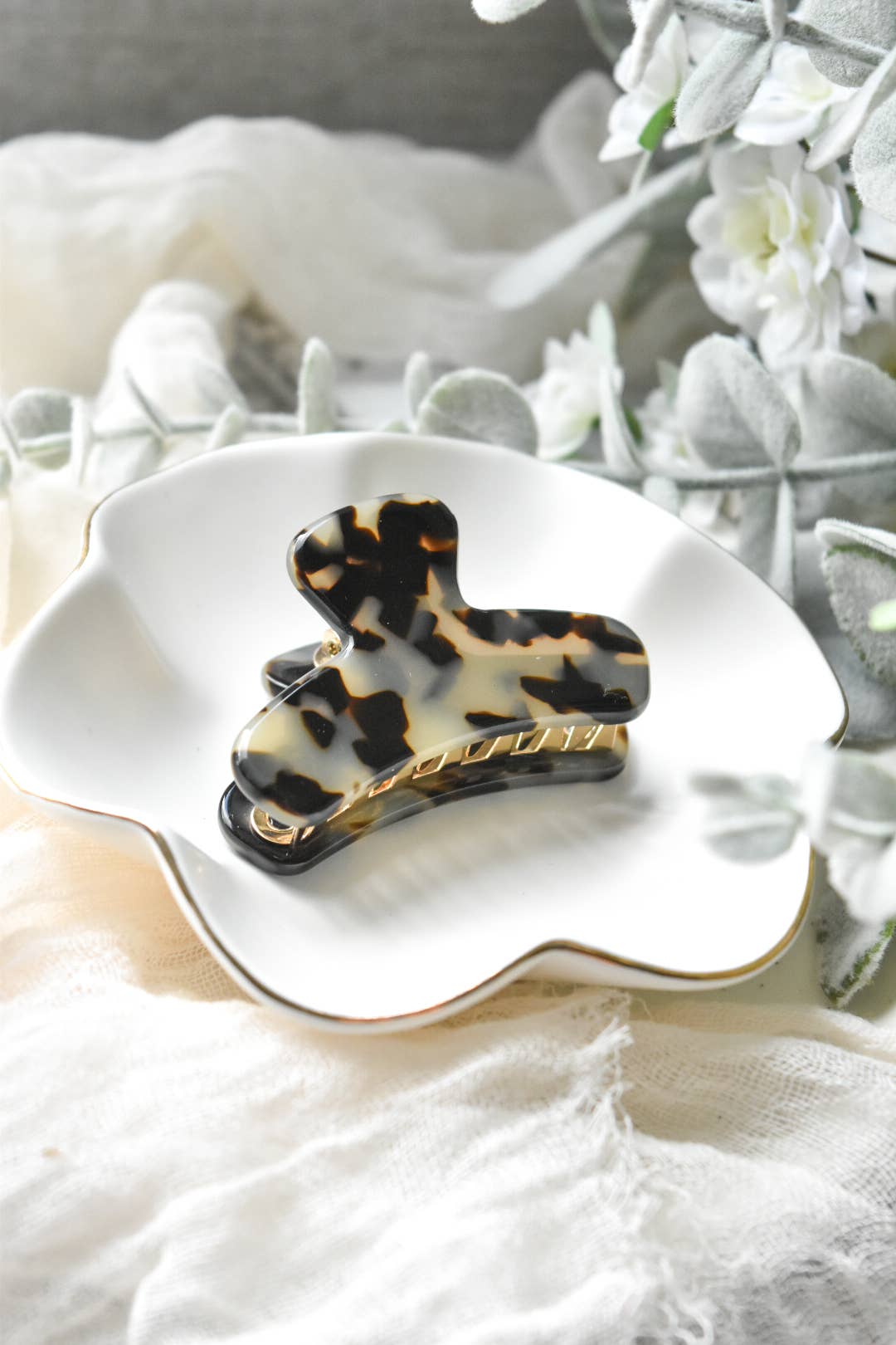 Mini French Claw Tortoise Shell Acetate Hair Clip