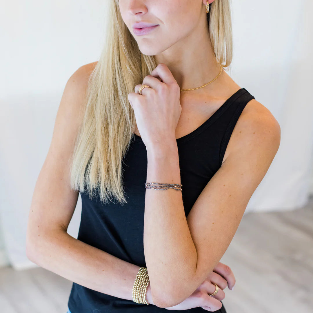 Double Layer Pima Cotton Tank | Black
