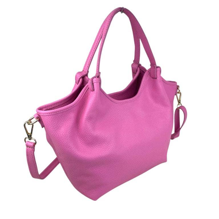 Trapezoidal Bag Italian Leather Large Capacity