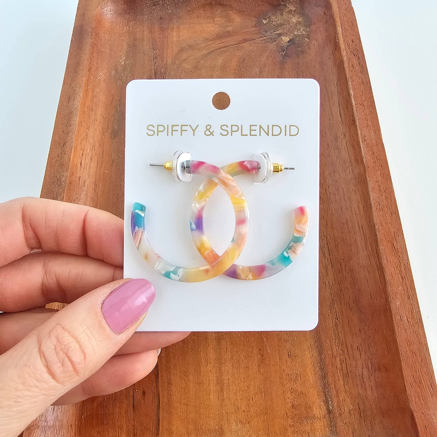 Camy Hoops - Mosaic // Summer Spring Jewelry Earrings