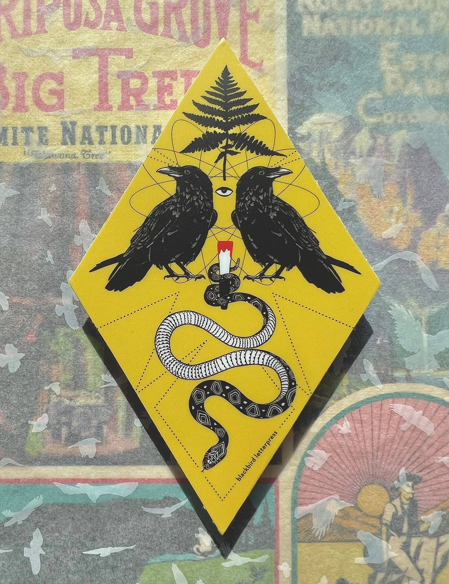 Ravens & snake sticker