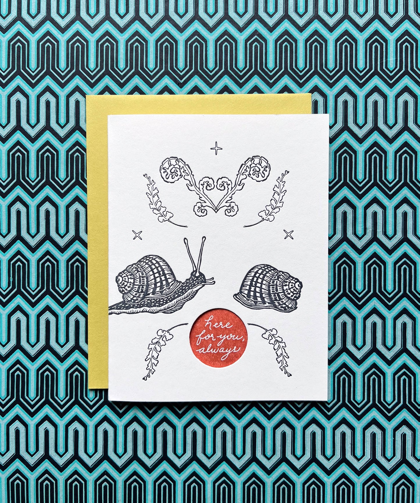 Here for you always snail card A2